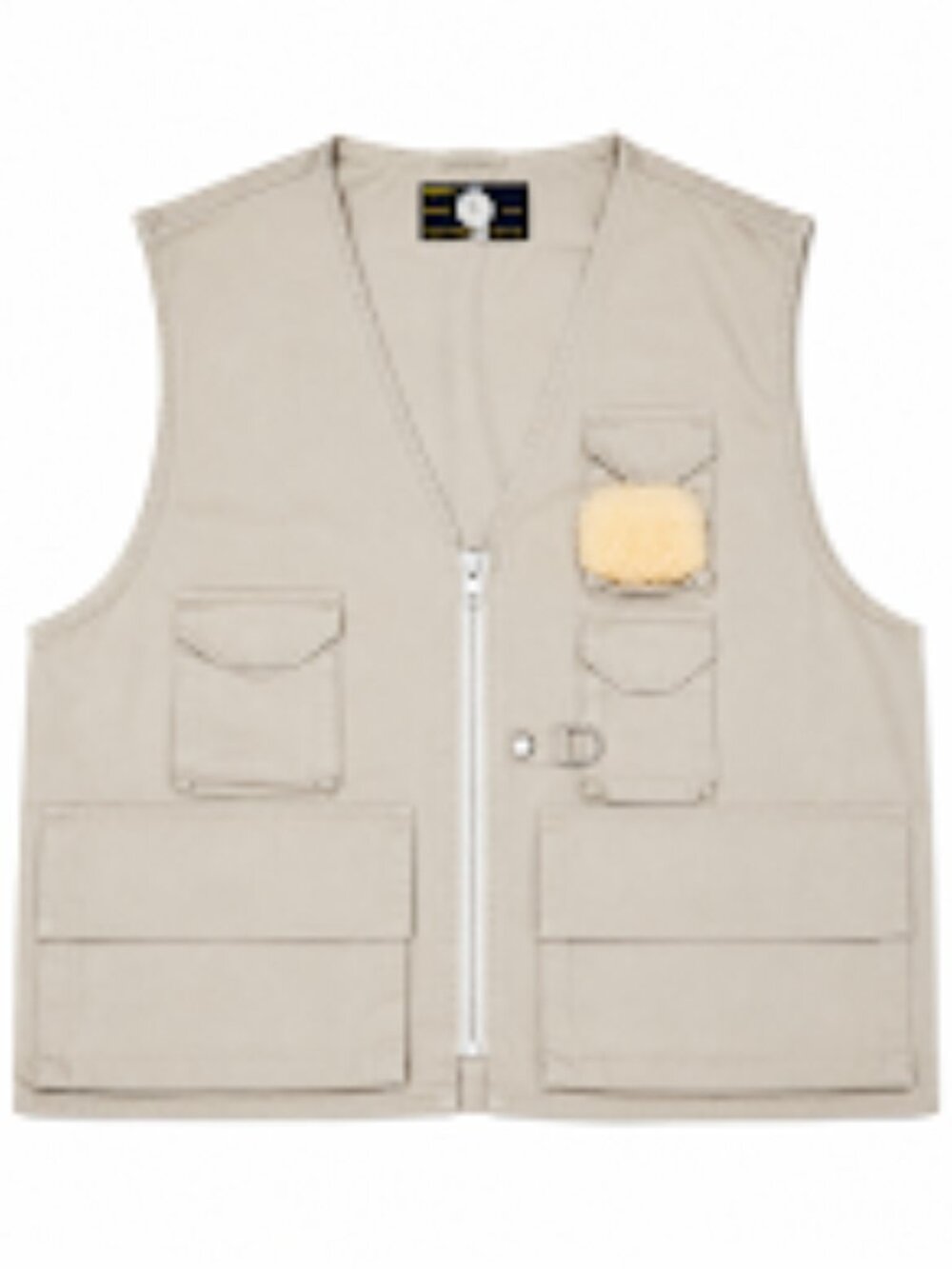 Tan canvas fisherman vest For outdoor Activities